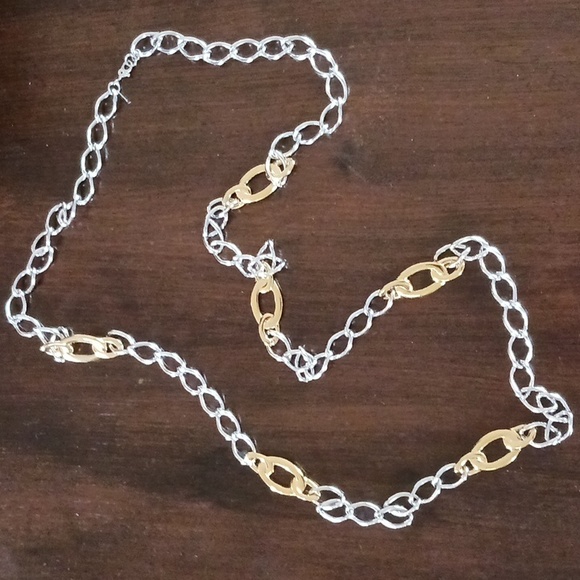 Monet Jewelry - Monet Necklace Silver and Goldtones 36-37"